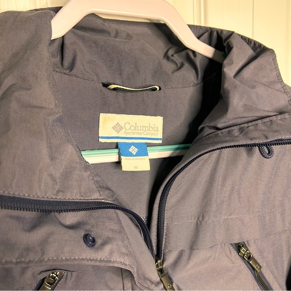 Columbia Womens Field Utility Jacket Purple Gray Full Zip‎ Cinch Waist Size M - Picture 5 of 11